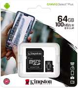 Kingston Kingston Micro SD 64GB Classe 10 SDCS2/64GB + Adattatore SD